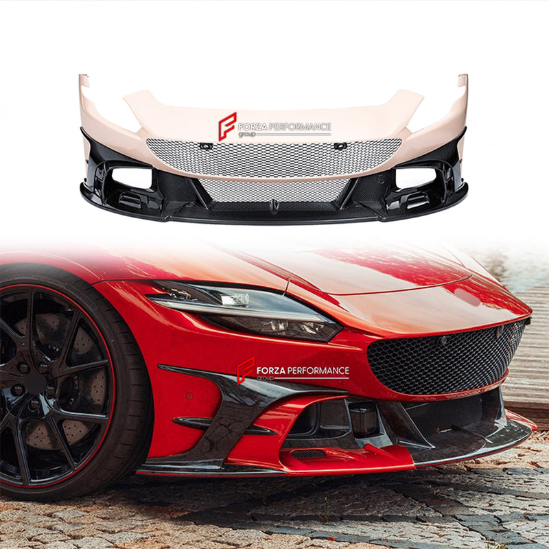 DRY CARBON FRONT BUMPER for FERRARI ROMA 2020+