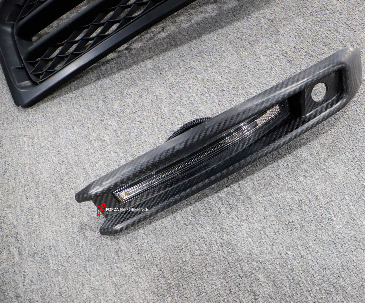 Dry Carbon Front Bumper Headlights for Mercedes Benz G Class W463A W464 2018 - 2024
Set includes:

Front Bumper Headlights
Material: Dry Carbon

NOTE: Professional installation is required.