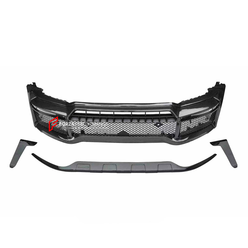 DRY CARBON FRONT BUMPER WITH LIP for MERCEDES BENZ AMG G63 W465 G350 G500 G550 AMG G63 2024+