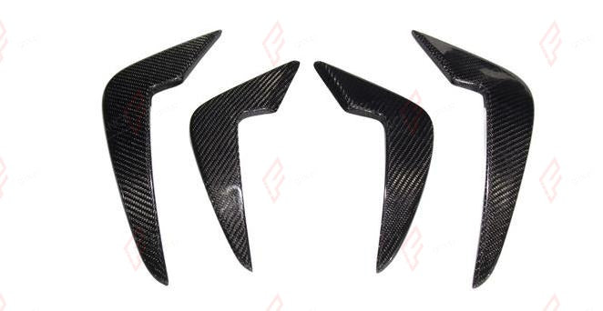 DRY CARBON FRONT CANARDS for BMW M2 F87 2016 - 2020 AC Style
Set includes:

Front Canards
Material: Dry Carbon

NOTE: Add-on type - installs over the original part. Professional installation is required.
