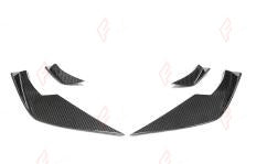 DRY CARBON FRONT CANARDS for BMW M3 G80 2021+ VS Style
Set includes:

Front Canards
Material: Dry Carbon

NOTE: For G80 M3 only. Add-on type - installs over the original part. Professional installation is required.