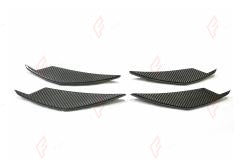 DRY CARBON FRONT CANARDS for BMW M3 G80 2021+ AC Style
Set includes:

Front Canards
Material: Dry Carbon

NOTE: For G80 M3 only. Add-on type - installs over the original part. Professional installation is required.