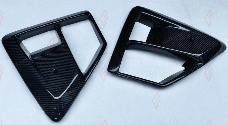 DRY CARBON FRONT CANARDS for BMW X5M F95 X6M F96 LCI 2023+
