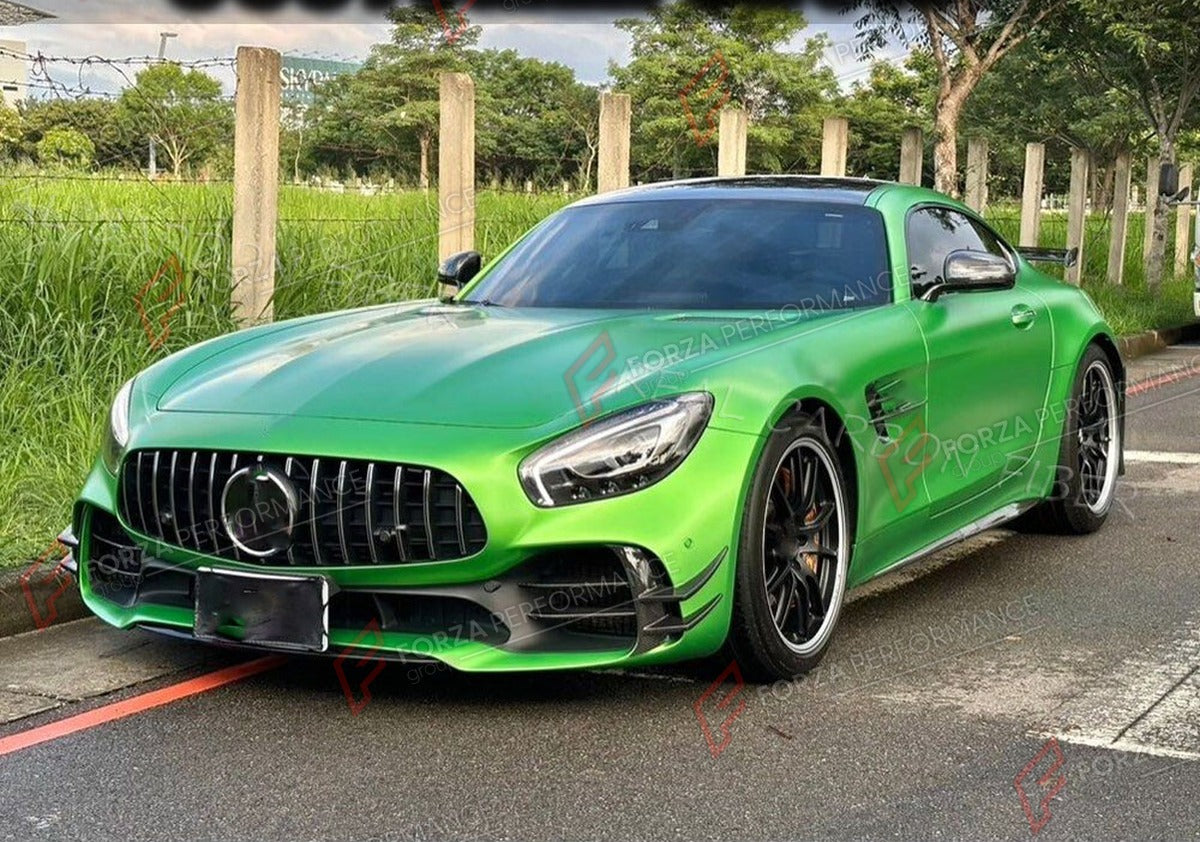 DRY CARBON FRONT CANARDS for MERCEDES BENZ GT R 2016 - 2019 FORZA PERFORMANCE Custom Fit
Set includes:

Front Canards
Material: Dry Carbon

NOTE: Professional installation is required.

Why “Contact Us for Pricing”?
We don’t display fixed prices because our goal is to offer you the most competitive deal possible. Product costs often decrease over time, and by requesting a quote, you’ll receive our most up-to-date price on market.

SECURED PAYMENT METHODS
PayPal (+4.4% fee)
Visa / Mastercard / American Expre