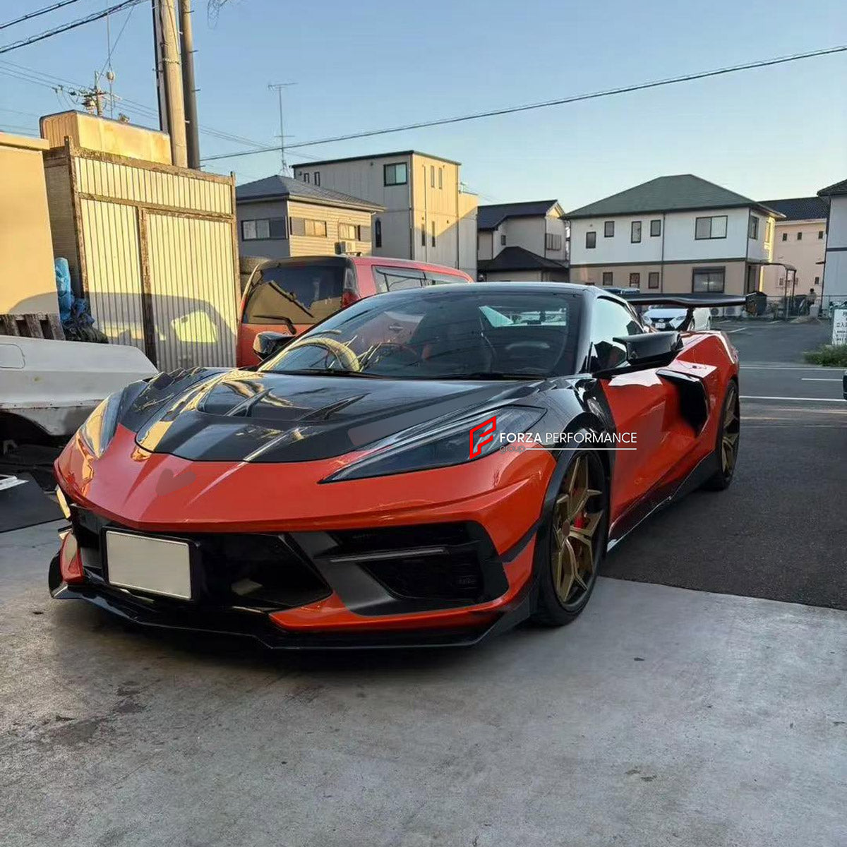 DRY CARBON FRONT FENDERS for CHEVROLET CORVETTE C8 STINGRAY Z06 2020+ FORZA PERFORMANCE custom fit PM Design Style

Set includes:
Front Fenders

Material: Dry Carbon

NOTE: Professional installation is required.