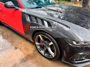 DRY CARBON FRONT FENDERS FOR FORD MUSTANG GTD 2025+ Forza Performance custom fit buy Langyu&ZLO style design