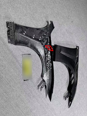 DRY CARBON FRONT FENDERS FOR FORD MUSTANG GTD 2025+ Forza Performance custom fit buy Langyu&ZLO style design