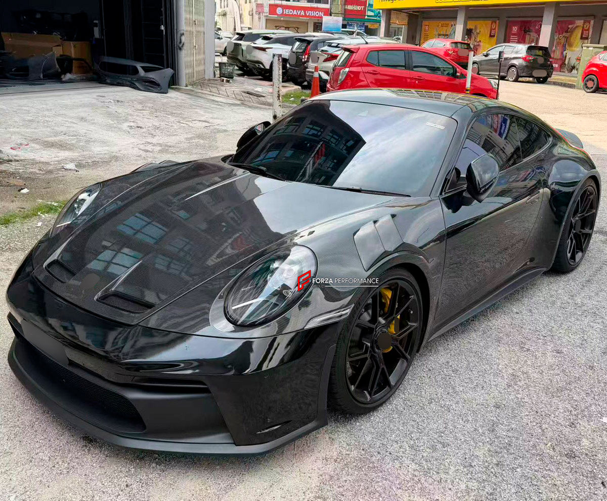 DRY CARBON Front Fenders for Porsche 911 992.1 Carrera 2019 - 2025
Set includes:

Front Fenders
Material: Dry Carbon

NOTE: Professional installation is required.