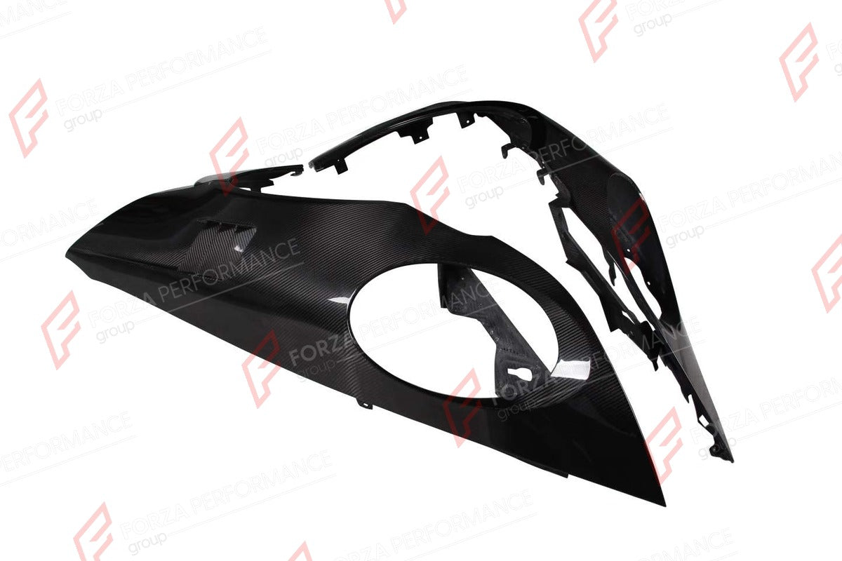 DRY CARBON FRONT FENDERS for PORSCHE 911 992 TURBO S 2020+ FORZA PERFORMANCE custom fit Topcar Style

Set includes:
Front Fenders

Material: Dry Carbon

NOTE: Professional installation is required.