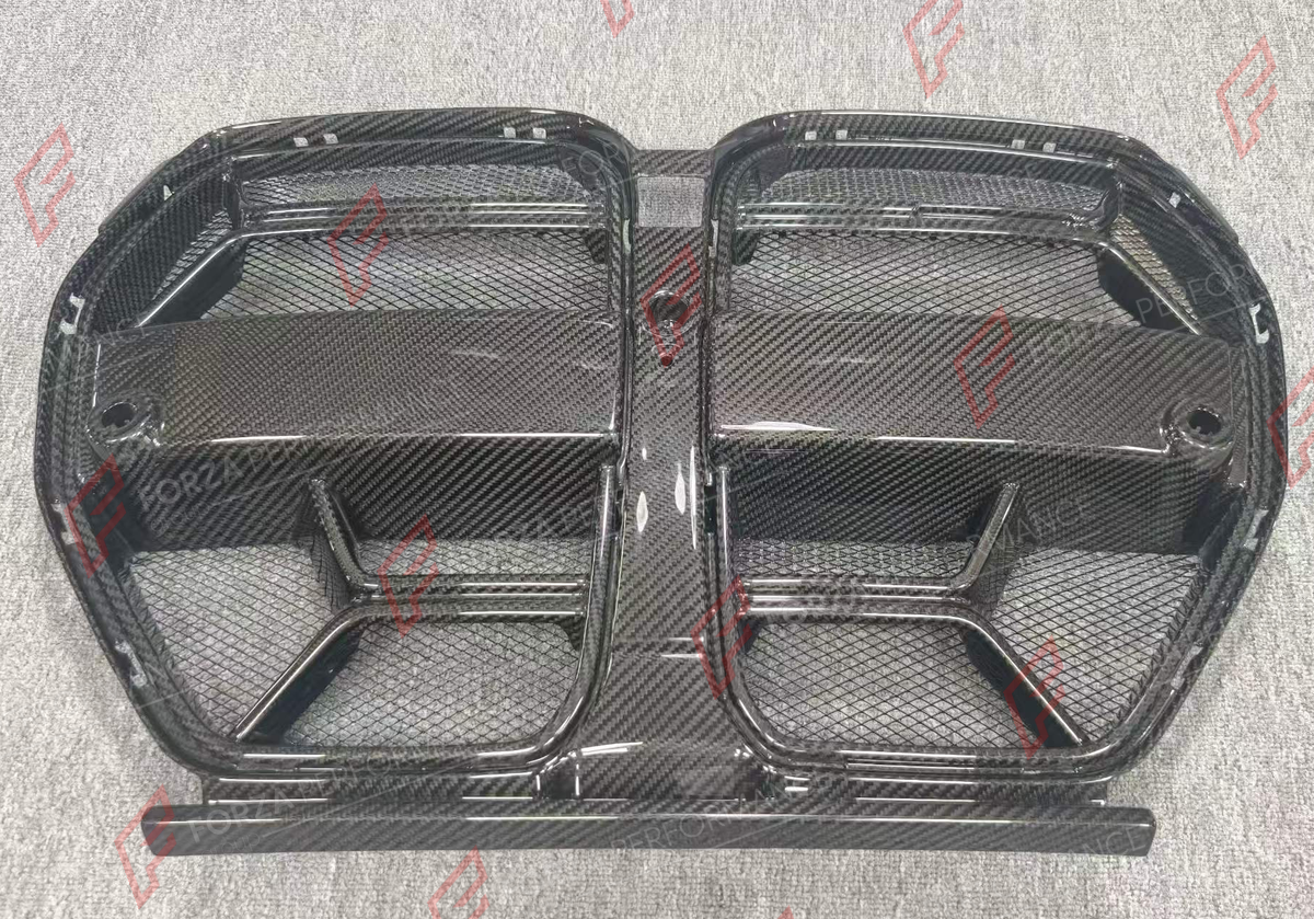 DRY CARBON FRONT GRILLE for BMW M3 G80 G81 M4 G82 G83 2020+ FORZA PERFORMANCE custom fit CSL Style

Set includes:
Front Grille

Material: Dry Carbon

NOTE: Professional installation is required.