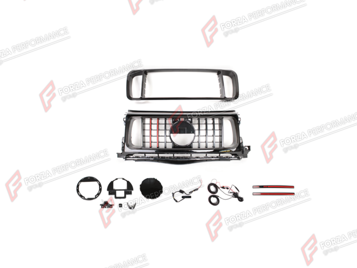 DRY CARBON FRONT GRILLE for MERCEDES-BENZ G-CLASS W464 2019 - 2024 FORZA PERFORMANCE custom fit R Style

Set includes:
Front Grille

Material: Dry Carbon

NOTE: Professional installation is required.