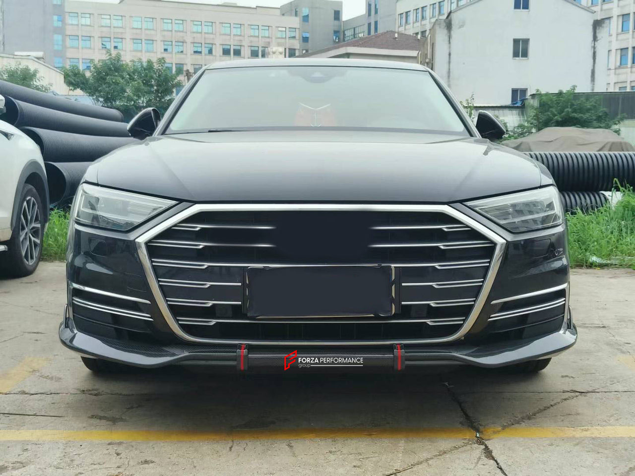 DRY CARBON FRONT LIP FOR AUDI A8 D5 2018-2023