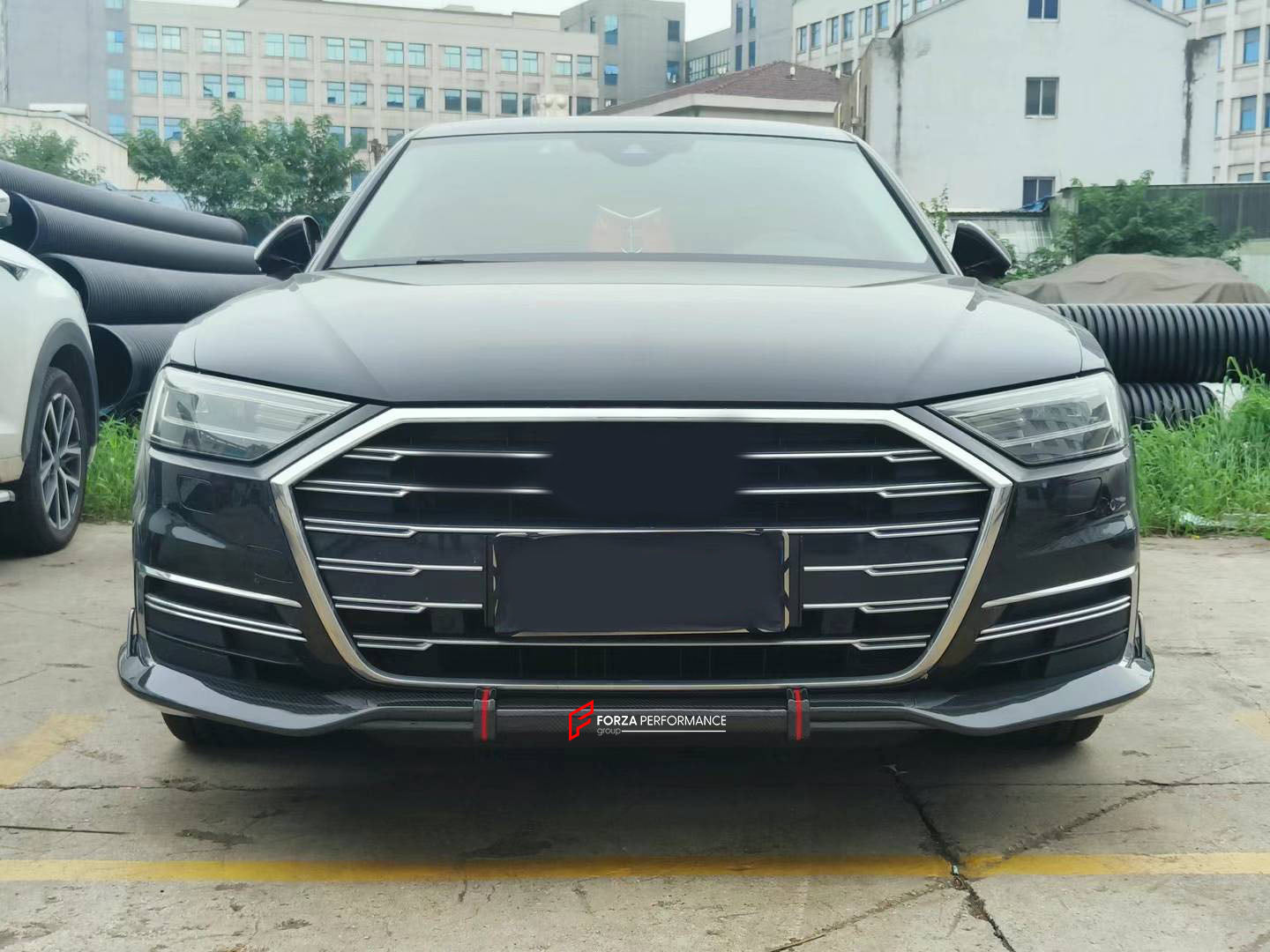 DRY CARBON FRONT LIP FOR AUDI A8 D5 2018-2023