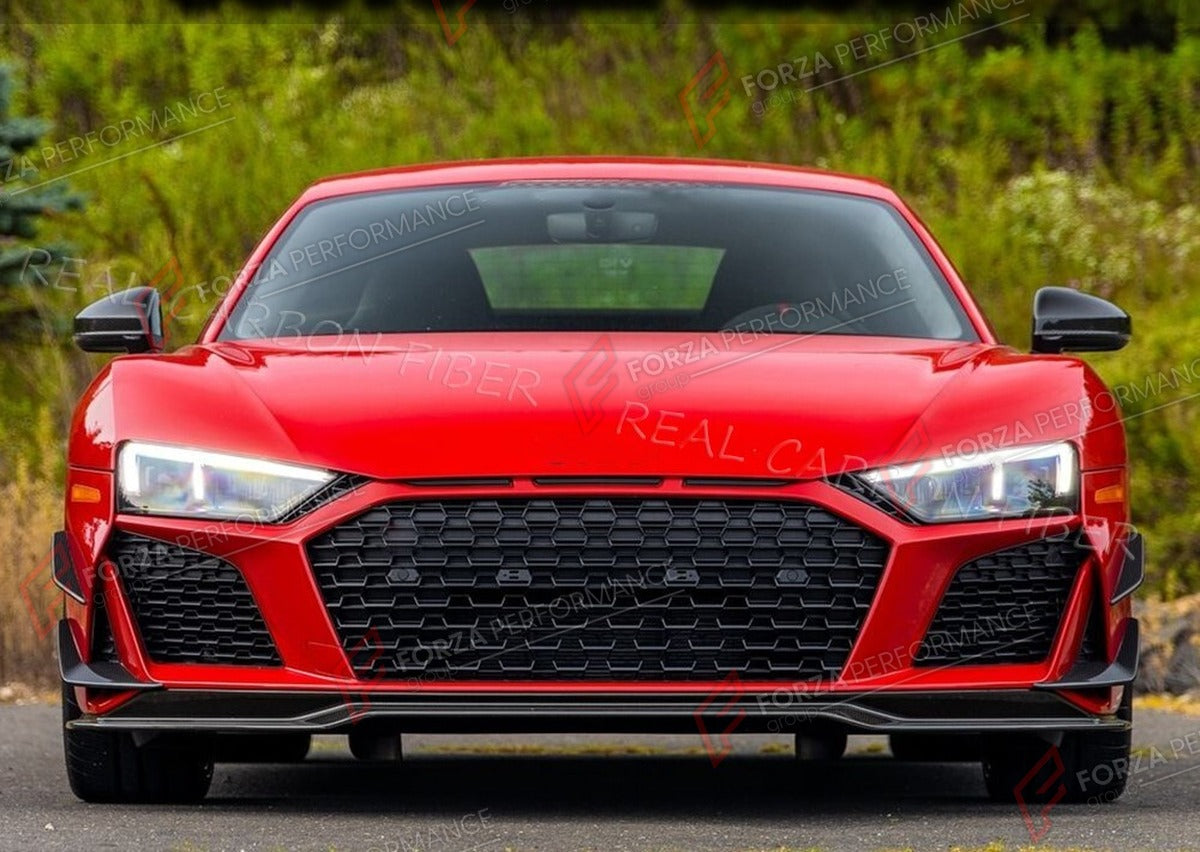 DRY CARBON FRONT LIP for AUDI R8 V10 COUPE 2023 - 2024 FORZA PERFORMANCE Custom Fit
Set includes:

Front Lip
Material: Dry Carbon

NOTE: Professional installation is required.

Why “Contact Us for Pricing”?
We don’t display fixed prices because our goal is to offer you the most competitive deal possible. Product costs often decrease over time, and by requesting a quote, you’ll receive our most up-to-date price on market.

SECURED PAYMENT METHODS
PayPal (+4.4% fee)
Visa / Mastercard / American Express (throu