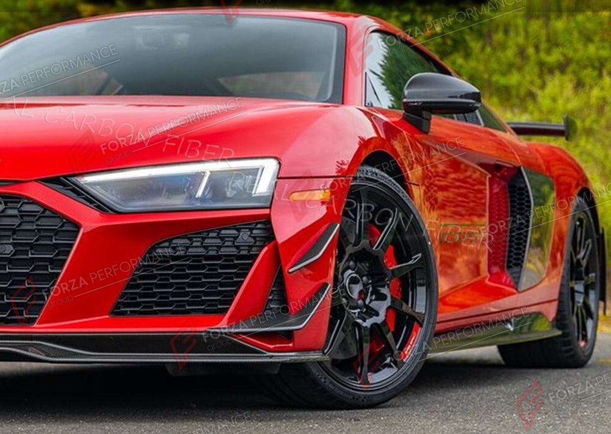 DRY CARBON FRONT LIP for AUDI R8 V10 COUPE 2023 - 2024 FORZA PERFORMANCE Custom Fit
Set includes:

Front Lip
Material: Dry Carbon

NOTE: Professional installation is required.

Why “Contact Us for Pricing”?
We don’t display fixed prices because our goal is to offer you the most competitive deal possible. Product costs often decrease over time, and by requesting a quote, you’ll receive our most up-to-date price on market.

SECURED PAYMENT METHODS
PayPal (+4.4% fee)
Visa / Mastercard / American Express (throu