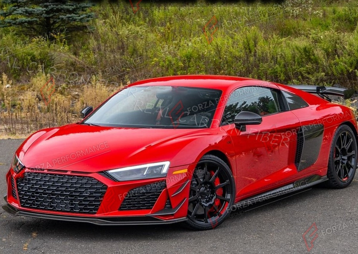 DRY CARBON FRONT LIP for AUDI R8 V10 COUPE 2023 - 2024 FORZA PERFORMANCE Custom Fit
Set includes:

Front Lip
Material: Dry Carbon

NOTE: Professional installation is required.

Why “Contact Us for Pricing”?
We don’t display fixed prices because our goal is to offer you the most competitive deal possible. Product costs often decrease over time, and by requesting a quote, you’ll receive our most up-to-date price on market.

SECURED PAYMENT METHODS
PayPal (+4.4% fee)
Visa / Mastercard / American Express (throu