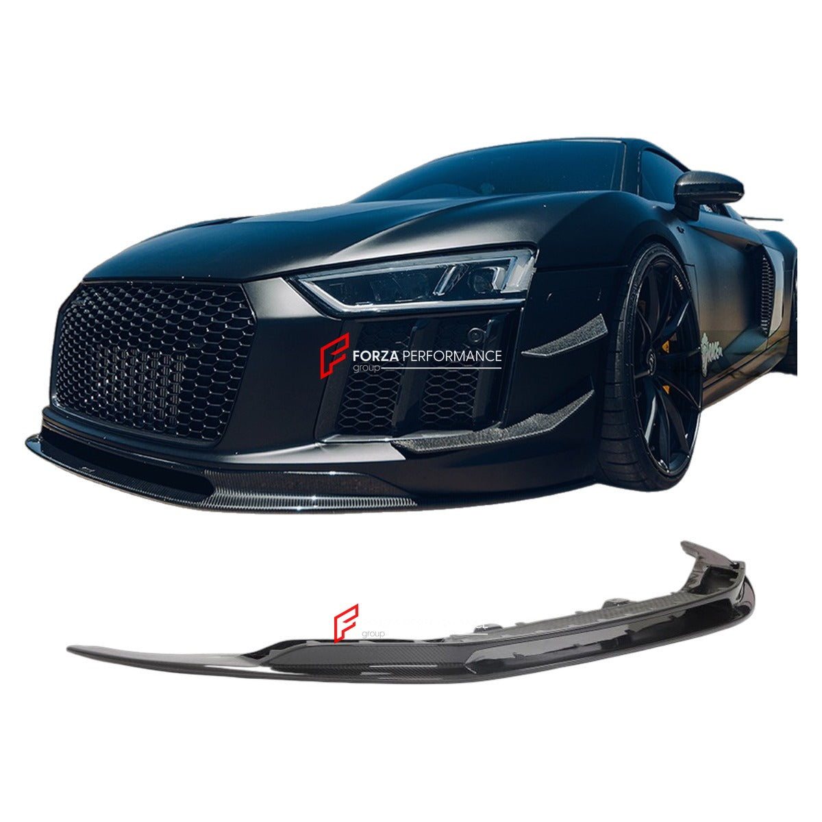 DRY CARBON FRONT LIP for AUDI R8 V10 GT GEN 2 2016 - 2019 FORZA PERFORMANCE Custom Fit
Set includes:

Front Lip
Material: Dry Carbon

NOTE: Professional installation is required.

Why “Contact Us for Pricing”?
We don’t display fixed prices because our goal is to offer you the most competitive deal possible. Product costs often decrease over time, and by requesting a quote, you’ll receive our most up-to-date price on market.

SECURED PAYMENT METHODS
PayPal (+4.4% fee)
Visa / Mastercard / American Express (th