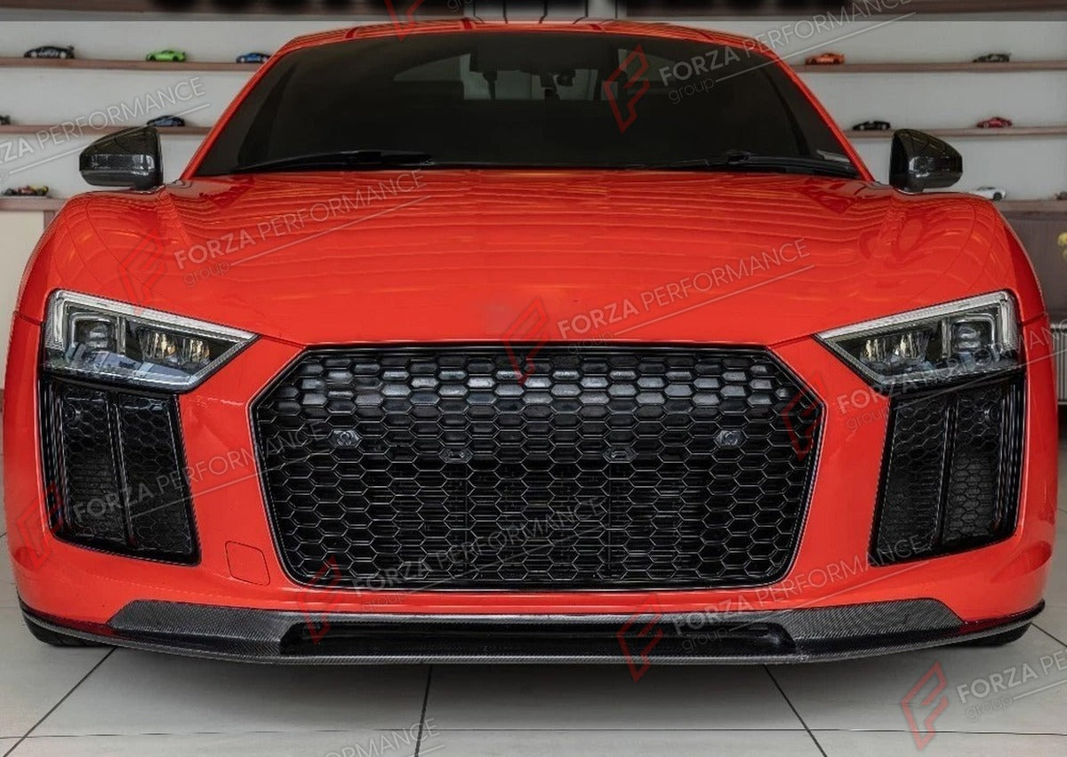 DRY CARBON FRONT LIP for AUDI R8 V10 GT GEN 2 2016 - 2019 FORZA PERFORMANCE Custom Fit
Set includes:

Front Lip
Material: Dry Carbon

NOTE: Professional installation is required.

Why “Contact Us for Pricing”?
We don’t display fixed prices because our goal is to offer you the most competitive deal possible. Product costs often decrease over time, and by requesting a quote, you’ll receive our most up-to-date price on market.

SECURED PAYMENT METHODS
PayPal (+4.4% fee)
Visa / Mastercard / American Express (th