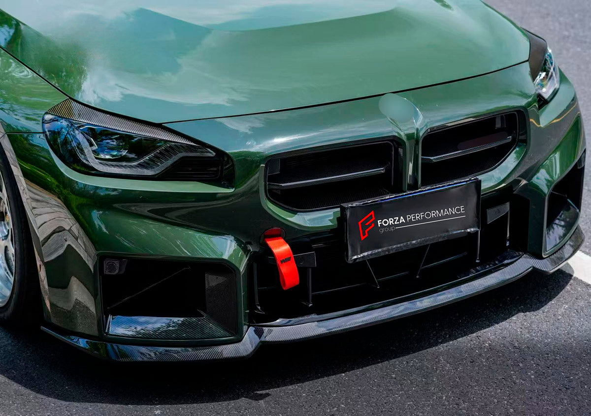 Dry Carbon Front Lip for BMW M2 G87 2023+
Set includes:

Front Lip
Material: Dry Carbon

NOTE: Professional installation is required.