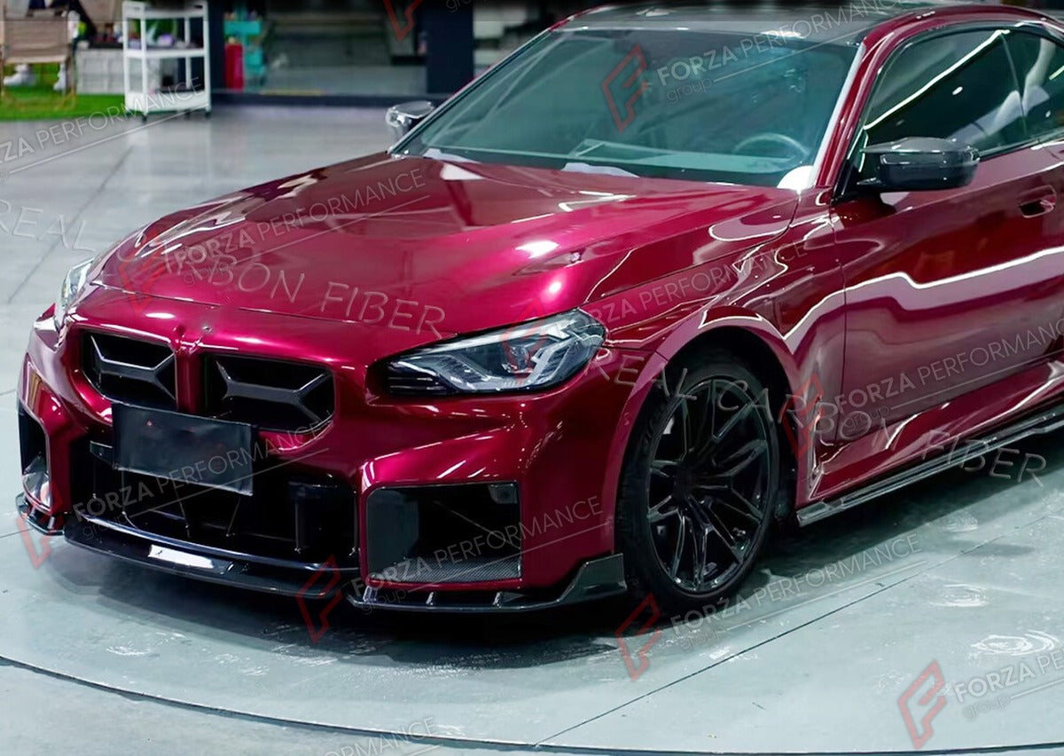 DRY CARBON FRONT LIP for BMW M2 G87 COUPE 2022 - 2024 FORZA PERFORMANCE Custom Fit
Set includes:

Front Lip
Material: Dry Carbon

NOTE: Professional installation is required.

Why “Contact Us for Pricing”?
We don’t display fixed prices because our goal is to offer you the most competitive deal possible. Product costs often decrease over time, and by requesting a quote, you’ll receive our most up-to-date price on market.

SECURED PAYMENT METHODS
PayPal (+4.4% fee)
Visa / Mastercard / American Express (throug