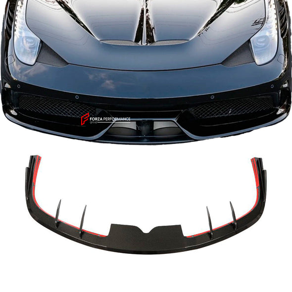 DRY CARBON FRONT LIP for FERRARI 458 SPECIALE 2013 - 2015

Set includes:

Front Lip

Material:  Carbon Fiber

NOTE: Professional installation is required.

CONTACT US FOR PRICING