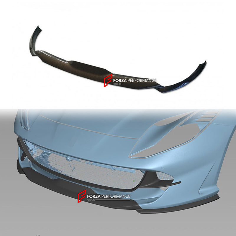 DRY CARBON FRONT LIP for FERRARI 812 SUPERFAST GTS 2017 - 2024