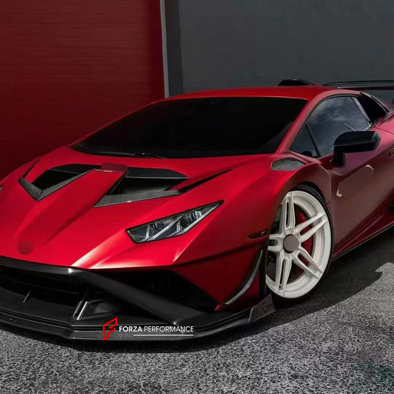 DRY CARBON FRONT LIP for LAMBORGHINI HURACAN STO 2021 - 2024