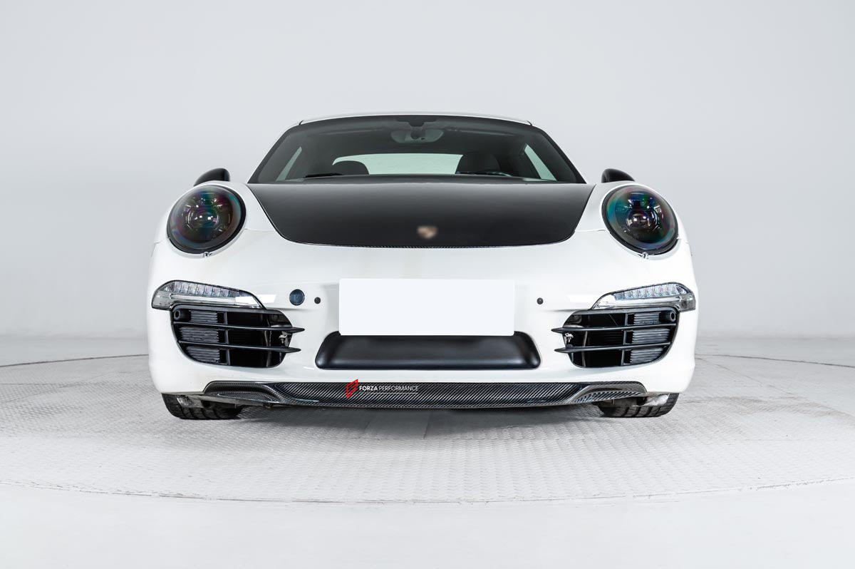 DRY CARBON FRONT LIP for PORSCHE 911 991.1 CARRERA PASM 2012 - 2016 Forza Performance Custom fit
Set includes:

Front Lip
Material: Dry Carbon

NOTE: Professional installation is required.
