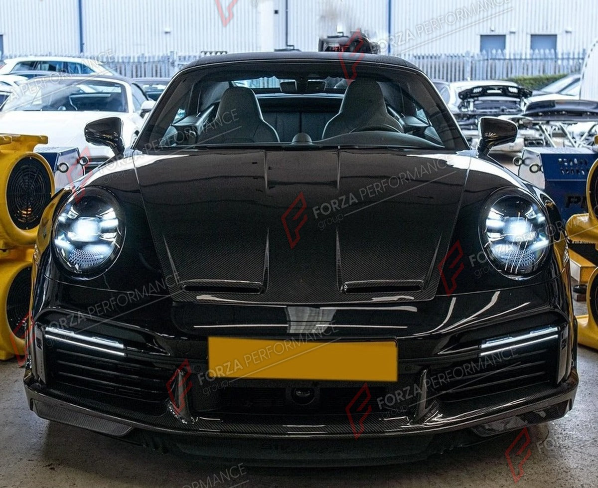 DRY CARBON FRONT LIP for PORSCHE 911 992 TURBO S 2019 - 2023 FORZA PERFORMANCE Custom Fit
Set includes:

Front Lip
Material: Dry Carbon

NOTE: Professional installation is required.

Why “Contact Us for Pricing”?
We don’t display fixed prices because our goal is to offer you the most competitive deal possible. Product costs often decrease over time, and by requesting a quote, you’ll receive our most up-to-date price on market.

SECURED PAYMENT METHODS
PayPal (+4.4% fee)
Visa / Mastercard / American Express 