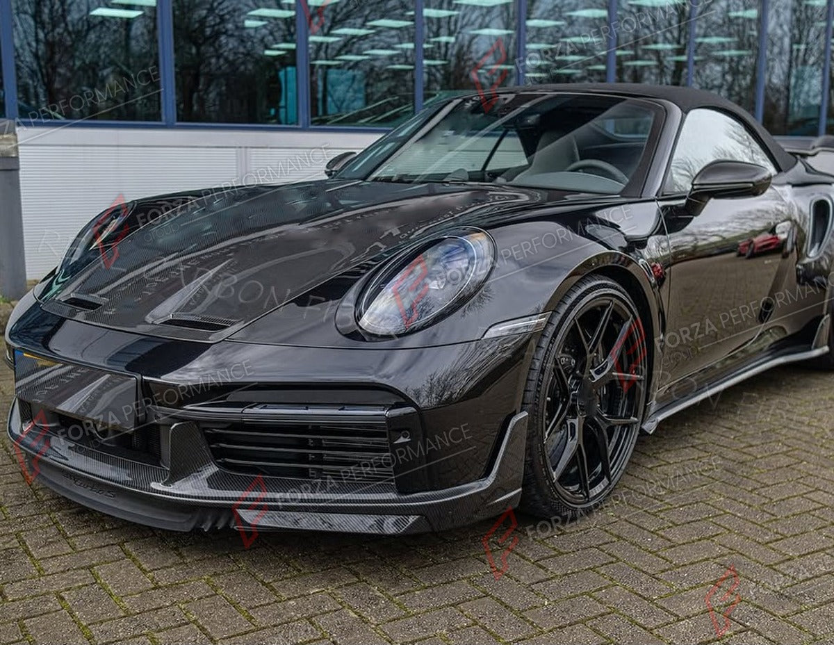 DRY CARBON FRONT LIP for PORSCHE 911 992 TURBO S 2019 - 2023 FORZA PERFORMANCE Custom Fit
Set includes:

Front Lip
Material: Dry Carbon

NOTE: Professional installation is required.

Why “Contact Us for Pricing”?
We don’t display fixed prices because our goal is to offer you the most competitive deal possible. Product costs often decrease over time, and by requesting a quote, you’ll receive our most up-to-date price on market.

SECURED PAYMENT METHODS
PayPal (+4.4% fee)
Visa / Mastercard / American Express 