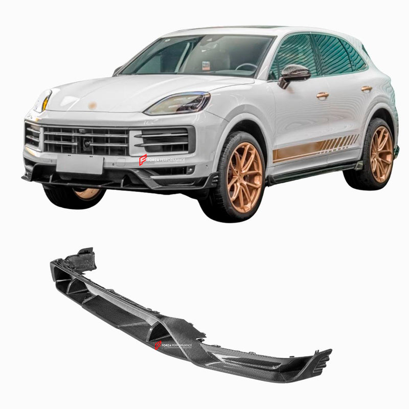 DRY CARBON FRONT LIP for PORSCHE CAYENNE E3 9Y0.2 TURBO GTS GT S 2023+