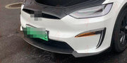 DRY CARBON FRONT LIP for TESLA MODEL X 2022+ A Style
Set includes:

Front Lip
Material: Dry Carbon

NOTE: Add-on type - installs over the original part. Professional installation is required.