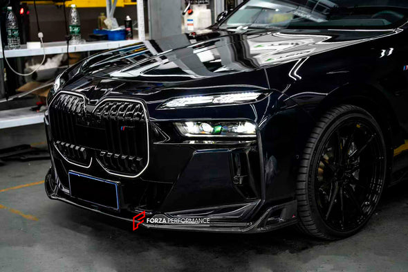 DRY CARBON FRONT LIP FRONT SPLITTER for BMW 7 SERIES G70 2022+

Set includes:

Front Lip
Front Splitter

Material: Dry Carbon

Note: Professional installation is required.

Contact us for pricing