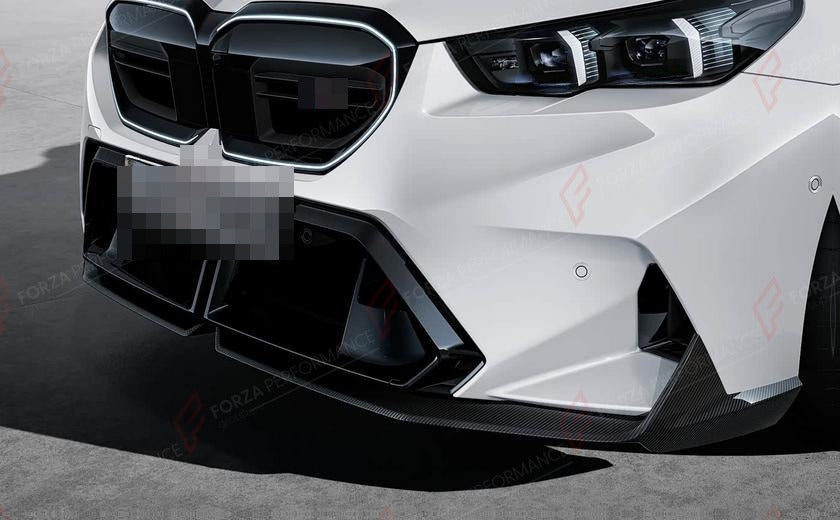 DRY CARBON FRONT LIP MP STYLE for BMW M5 G90 2025+
Set includes:

Front Lip
Material: Dry Carbon

NOTE: Add-on type - installs over the original part. Professional installation is required.