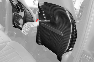 DRY CARBON FRONT SEAT BACK COVERS for MERCEDES BENZ G-CLASS W465 G450 G350 G500 G550 AMG G63 2024+

Set includes:

Seat Covers

Material: Carbon Fiber

NOTE: Professional installation is required.