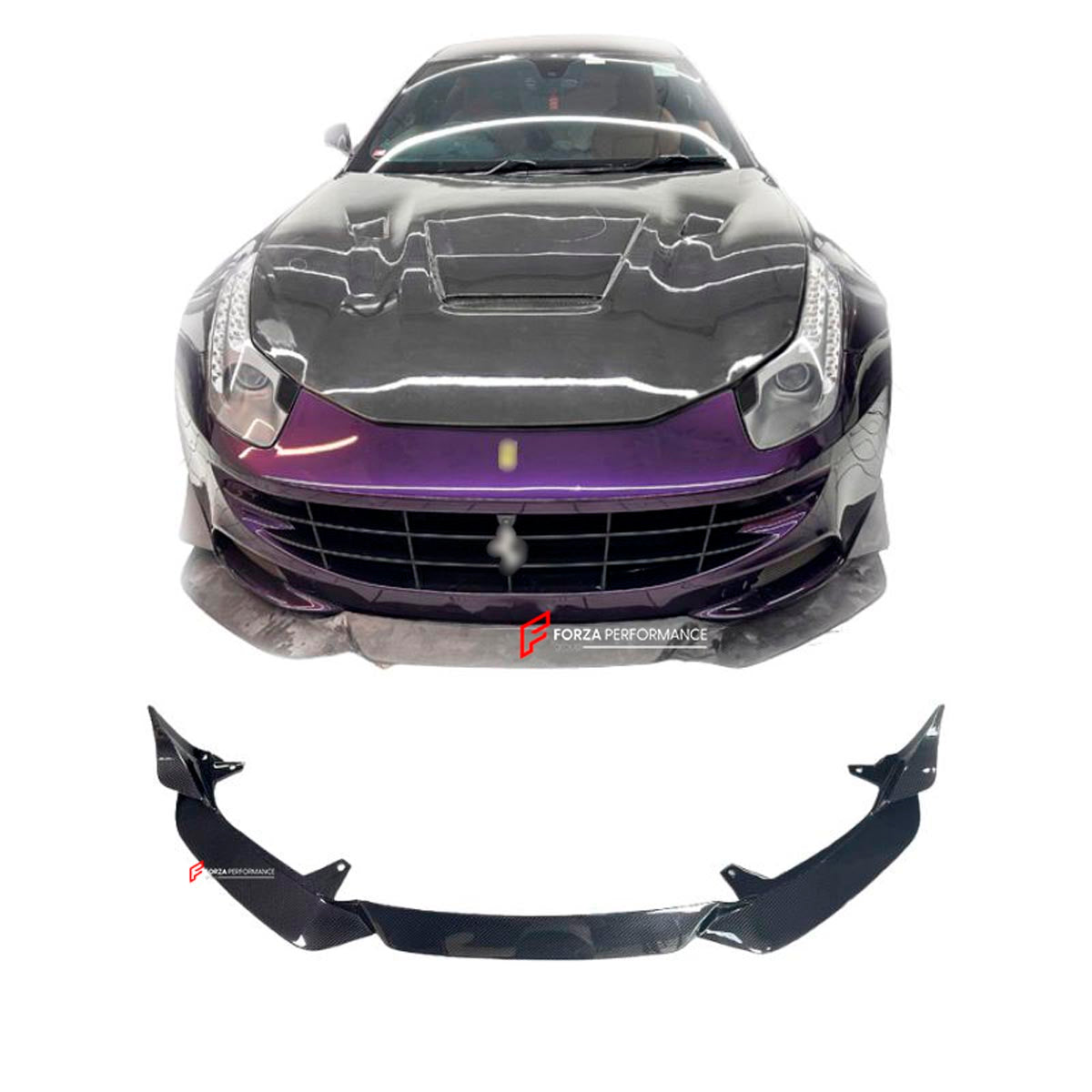 DRY CARBON FRONT LIP for FERRARI FF 2011 - 2016
Set includes:

Front Lip
Material: Dry Carbon

NOTE: Professional installation is required.