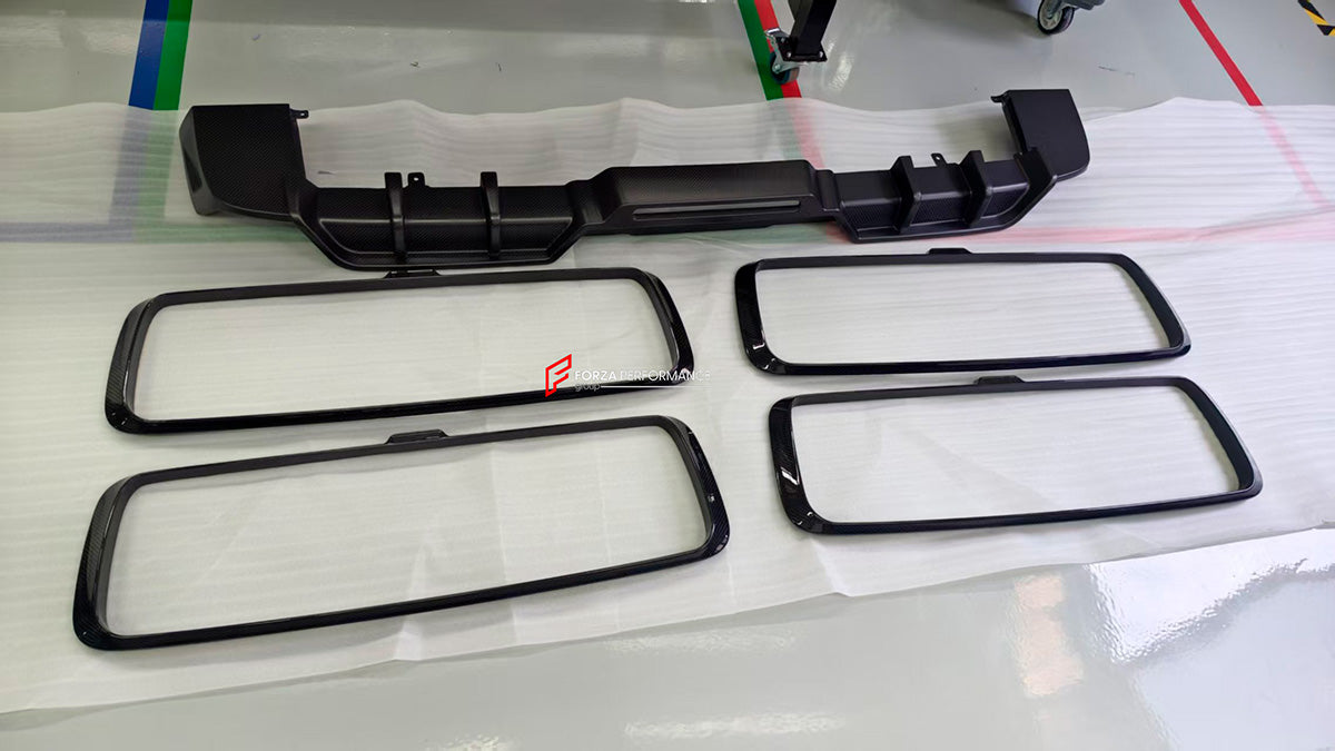 DRY CARBON GRILLE FRAME for MERCEDES-BENZ G-CLASS W465 G450 G350 G500 G550 AMG G63 2024+



Set includes:

Grille Frame

Material: Dry Carbon

NOTE: Professional installation is required