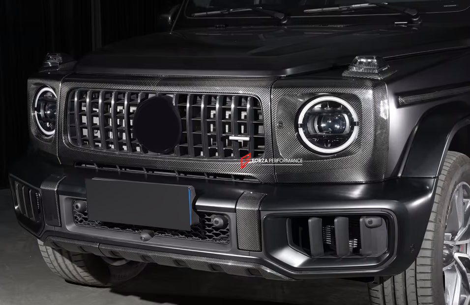 DRY CARBON GRILLE FRAME for MERCEDES-BENZ G-CLASS W465 G450 G350 G500 G550 AMG G63 2024+



Set includes:

Grille Frame

Material: Dry Carbon

NOTE: Professional installation is required