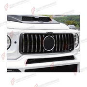 DRY CARBON GRILLE FRAME for MERCEDES-BENZ G-CLASS W464 G63 2019 - 2024

Set includes:
Grille Frame

Material: Dry Carbon

NOTE: Professional installation is required.