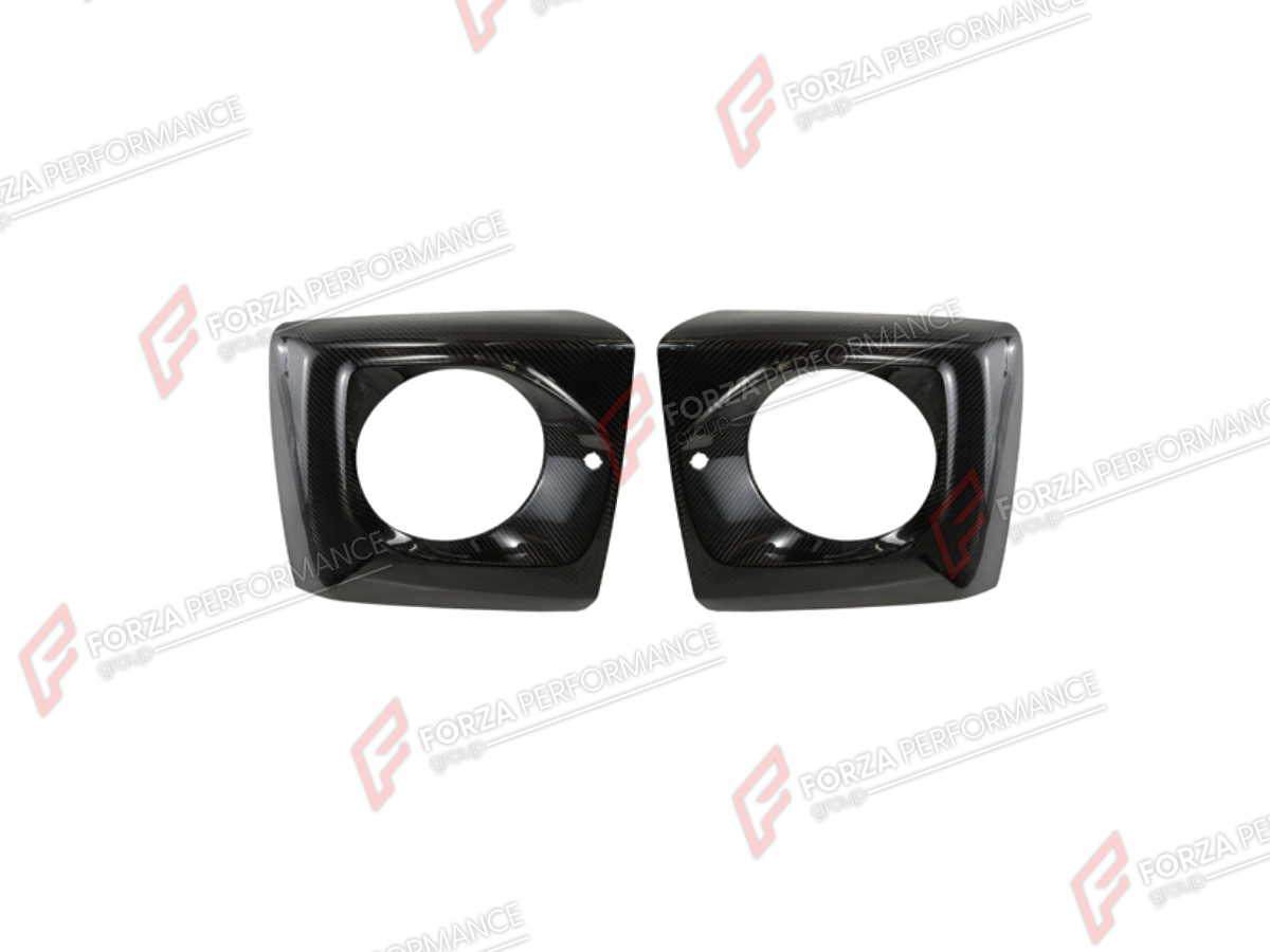 DRY CARBON HEADLIGHT COVERS for MERCEDES-BENZ G-CLASS W464 2019 - 2024 FORZA PERFORMANCE custom fit TOP Style

Set includes:
Headlight Covers

Material: Dry Carbon

NOTE: Professional installation is required.