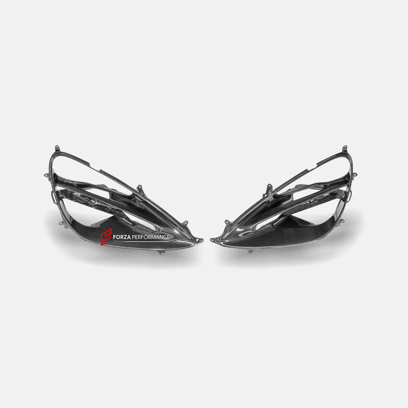 DRY CARBON HEADLIGHT INSERT FRAME for MCLAREN 720S 2017 - 2023