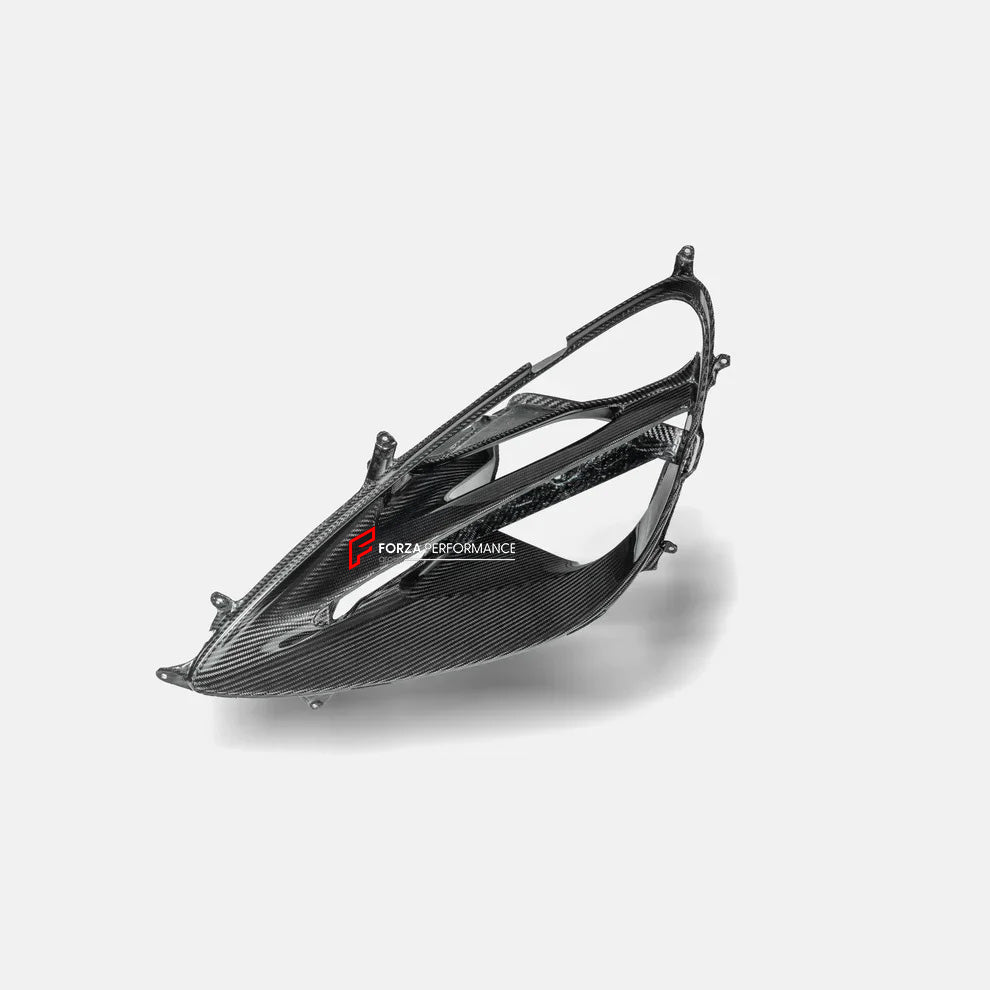 DRY CARBON HEADLIGHT INSERT FRAME for MCLAREN 720S 2017 - 2023

Set includes:

Headlight Frame

Material: Carbon Fiber

Note: Professional installation is required

CONTACT US FOR PRICING