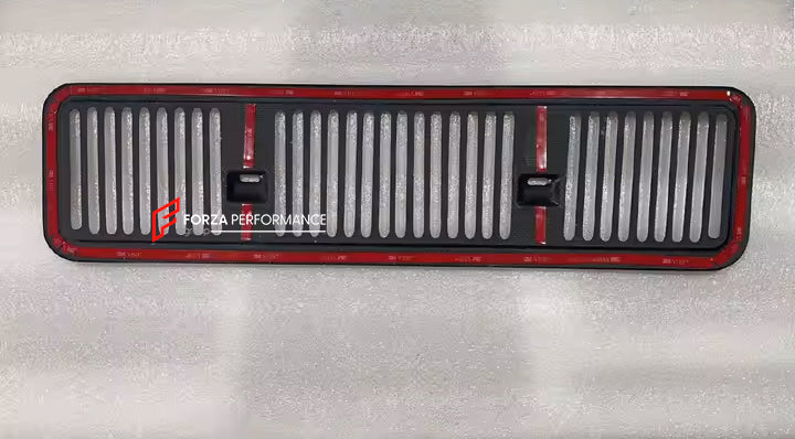 DRY CARBON HOOD AIR VENT COVER for MERCEDES-BENZ G-CLASS W465 G450 G350 G500 G550 AMG G63 2024+



Set includes:

Hood Air Vent

Material: Dry Carbon

NOTE: Professional installation is required