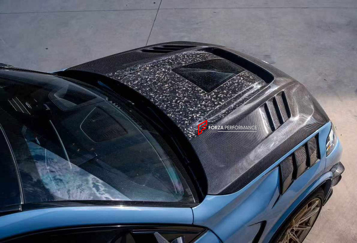 DRY CARBON HOOD BONNET AND FRONT FENDERS for BMW X5 G05 X6 G06 X5M F95 X6M F96 LCI 2023+

Set includes:
Hood Bonnet
Front Fenders

Material: Dry Carbon, Tempered Glass

NOTE: Professional installation is required.