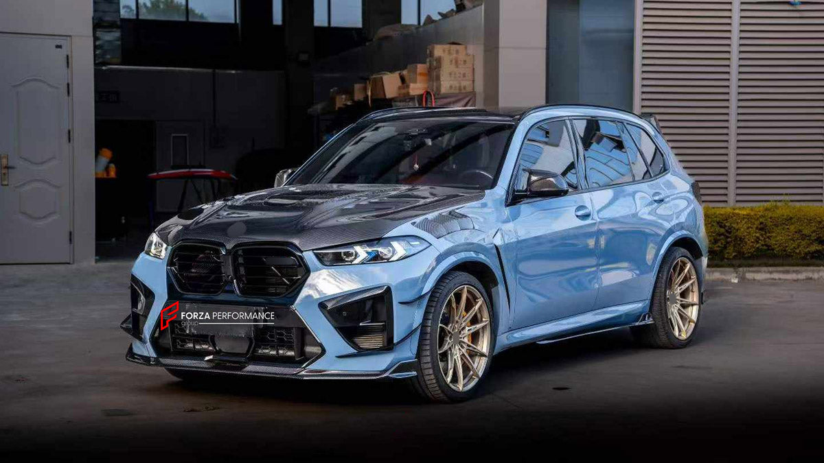 DRY CARBON HOOD BONNET AND FRONT FENDERS for BMW X5 G05 X6 G06 X5M F95 X6M F96 LCI 2023+

Set includes:
Hood Bonnet
Front Fenders

Material: Dry Carbon, Tempered Glass

NOTE: Professional installation is required.