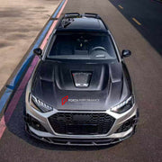 DRY CARBON HOOD BONNET for AUDI S4 RS4 B9 S5 RS5 F5 2016+

Set includes:
Hood Bonnet

Material: Dry Carbon

NOTE: Professional installation is required.