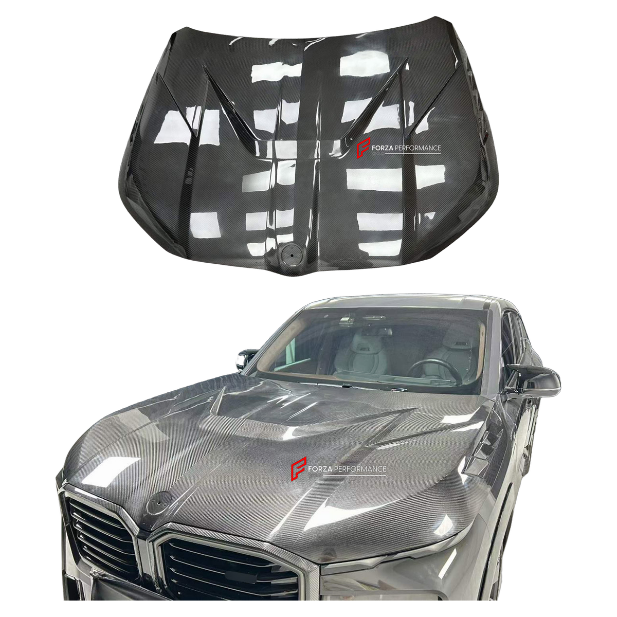 DRY CARBON HOOD BONNET for BMW XM G09 2023+ FORZA PERFORMANCE custom fit Larte Design Style

Set includes:
Hood Bonnet

Material: Dry Carbon

NOTE: Professional installation is required.