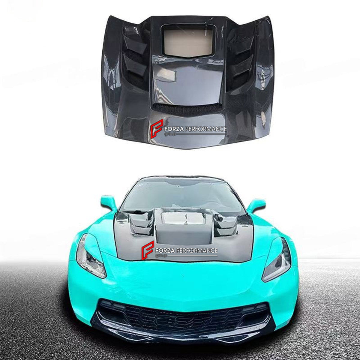 DRY CARBON HOOD BONNET for CHEVROLET CORVETTE C6 C7 Z06 2005 - 2019

Set includes:
Hood Bonnet

Material: Dry Carbon

NOTE: Professional installation is required.