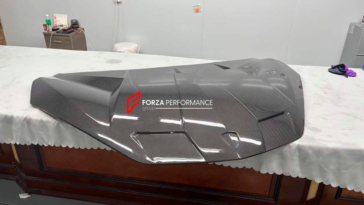 DRY CARBON HOOD BONNET for LAMBORGHINI REVUELTO 2023+ Forza Performance custom fit buy 1016 style design body kit