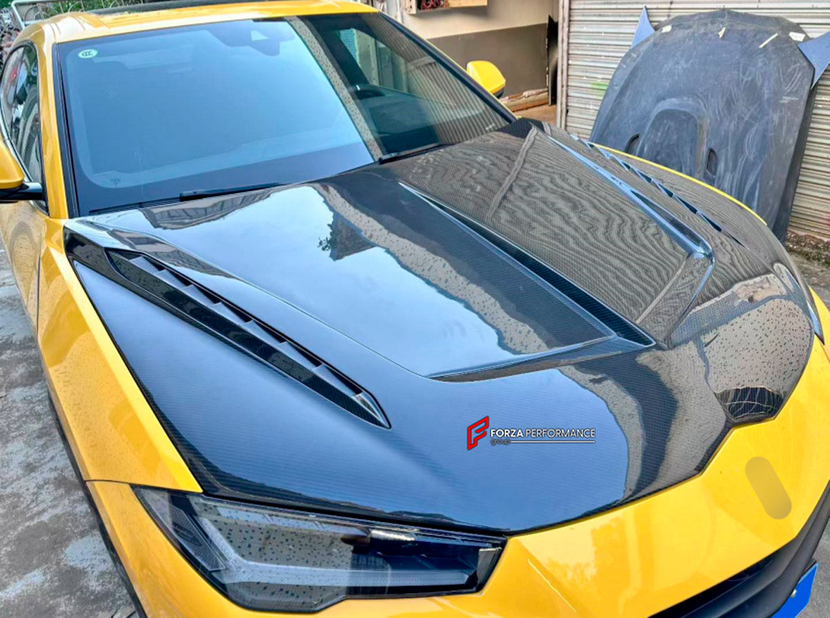 DRY CARBON HOOD BONNET for LAMBORGHINI URUS S 2023+ 

Set includes:

Hood Bonnet

Material: Dry Carbon

Note: Professional installation is required